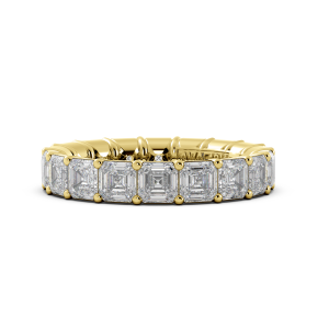Asscher Signature Cup Eternity Ring