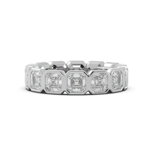 Asscher Bezel Eternity Ring