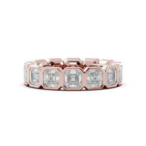 Asscher Bezel Eternity Ring