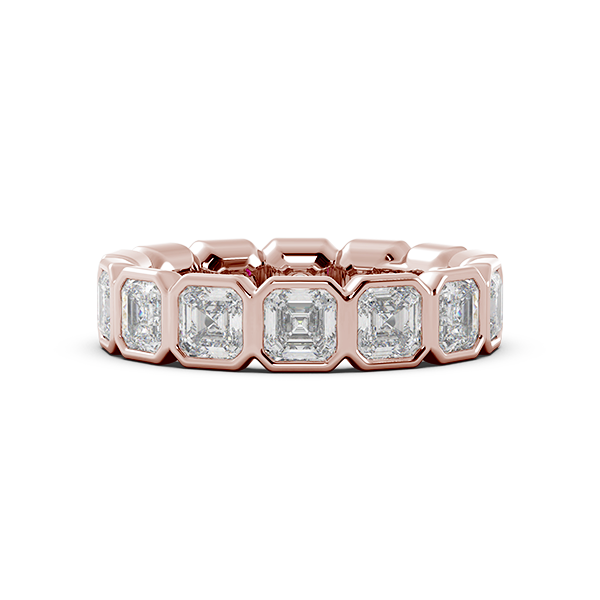 Asscher Bezel Eternity Ring