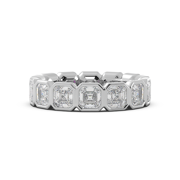 Asscher Bezel Eternity Ring