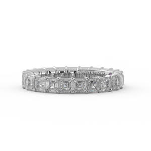 Asscher Signature Cup Eternity Ring