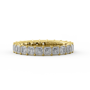 Asscher Signature Cup Eternity Ring