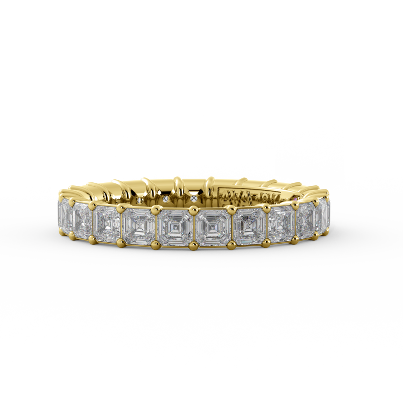Asscher Signature Cup Eternity Ring
