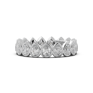 Pear Bezel Eternity Ring