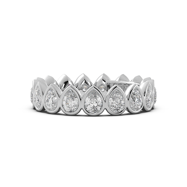 Pear Bezel Eternity Ring