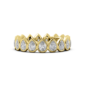 Pear Bezel Eternity Ring