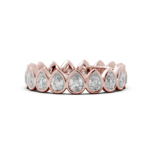 Pear Bezel Eternity Ring