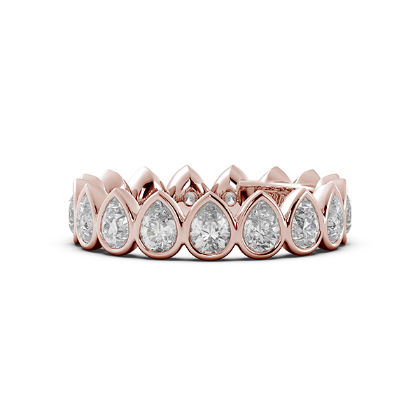 Pear Bezel Eternity Ring