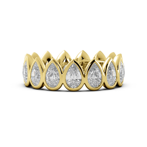 Pear Bezel Eternity Ring