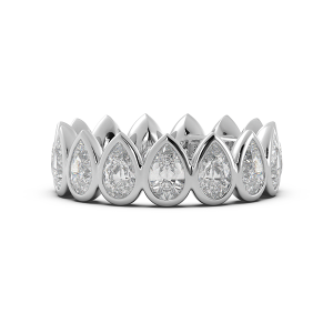 Pear Bezel Eternity Ring