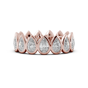Pear Bezel Eternity Ring