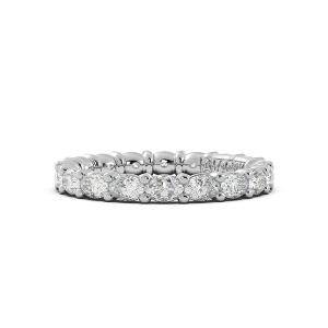 Oval Signature Cup East West Eternity Wedding Band