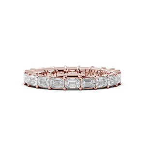 Emerald Signature Cup East West Eternity Wedding Band