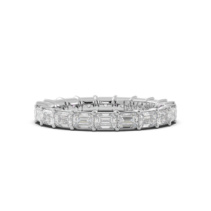 Emerald Signature Cup East West Eternity Wedding Band
