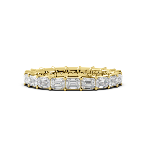 Emerald Signature Cup East West Eternity Wedding Band