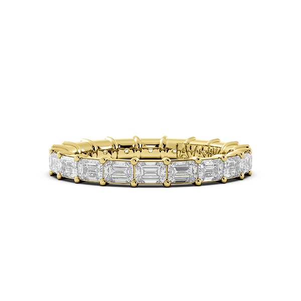 Emerald Signature Cup East West Eternity Wedding Band