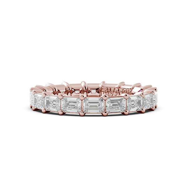 Emerald Signature Cup East West Eternity Wedding Band