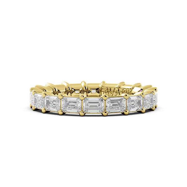 Emerald Signature Cup East West Eternity Wedding Band
