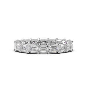 Emerald Signature Cup East West Eternity Wedding Band