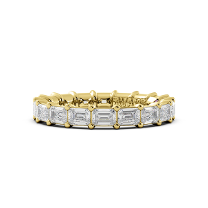 Emerald Signature Cup East West Eternity Wedding Band
