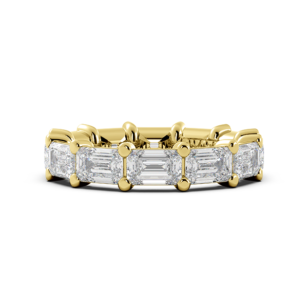 Emerald Signature Cup East West Eternity Wedding Band
