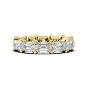 Emerald Signature Cup East West Eternity Wedding Band