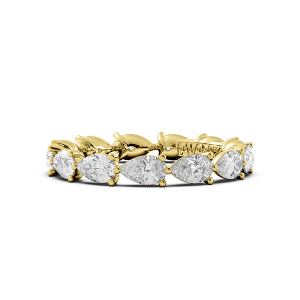 Pear Signature Cup East West Eternity Wedding Band