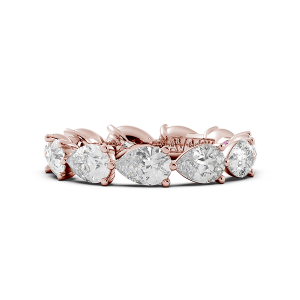 Pear Signature Cup East West Eternity Wedding Band