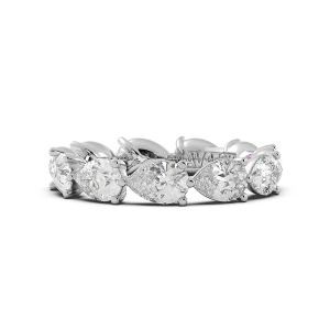 Pear Signature Cup East West Eternity Wedding Band