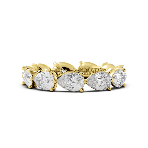 Pear Signature Cup East West Eternity Wedding Band