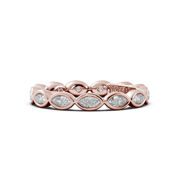 Marquise Bezel East West Eternity Wedding Band