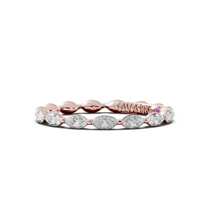 Marquise Signature Cup East West Eternity Wedding Band
