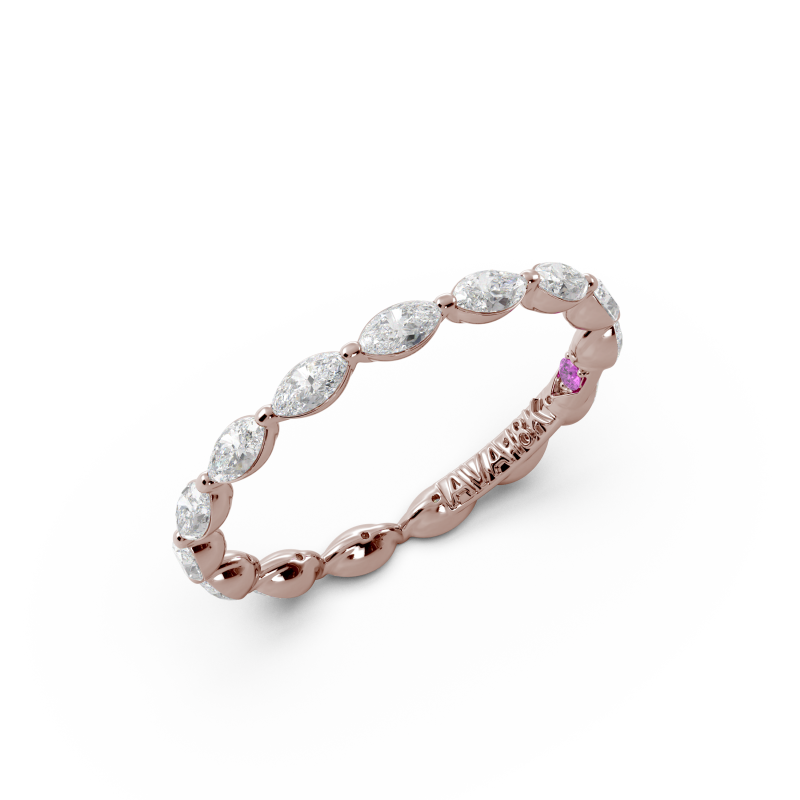 Marquise Signature Cup East West Eternity Wedding Band