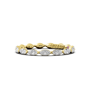 Marquise Signature Cup East West Eternity Wedding Band