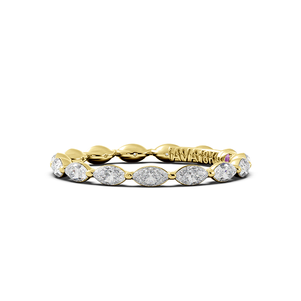 Marquise Signature Cup East West Eternity Wedding Band