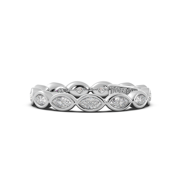 Marquise Bezel East West Eternity Wedding Band