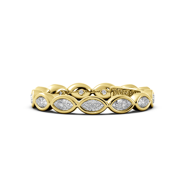 Marquise Bezel East West Eternity Wedding Band
