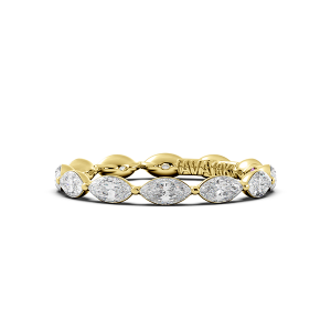 Marquise Signature Cup East West Eternity Wedding Band