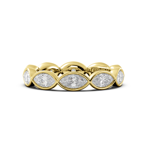 Marquise Bezel East West Eternity Wedding Band