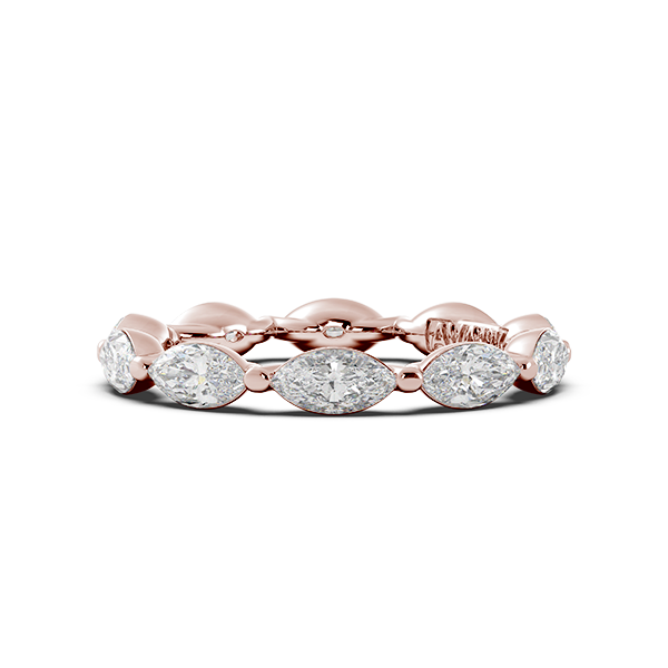 Marquise Signature Cup East West Eternity Wedding Band