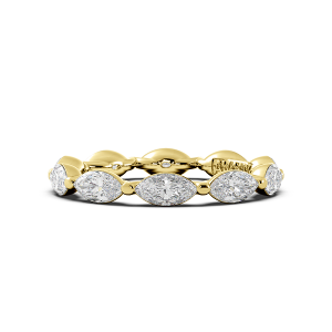 Marquise Signature Cup East West Eternity Wedding Band