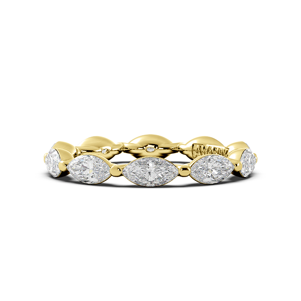 Marquise Signature Cup East West Eternity Wedding Band