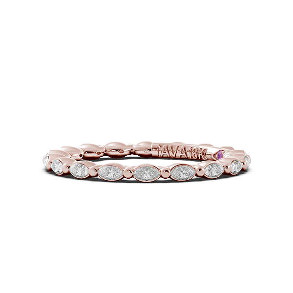 Marquise Signature Cup East West Eternity Wedding Band