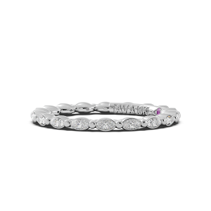 Marquise Signature Cup East West Eternity Wedding Band