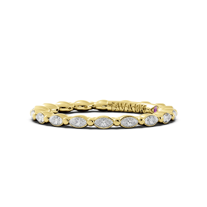 Marquise Signature Cup East West Eternity Wedding Band