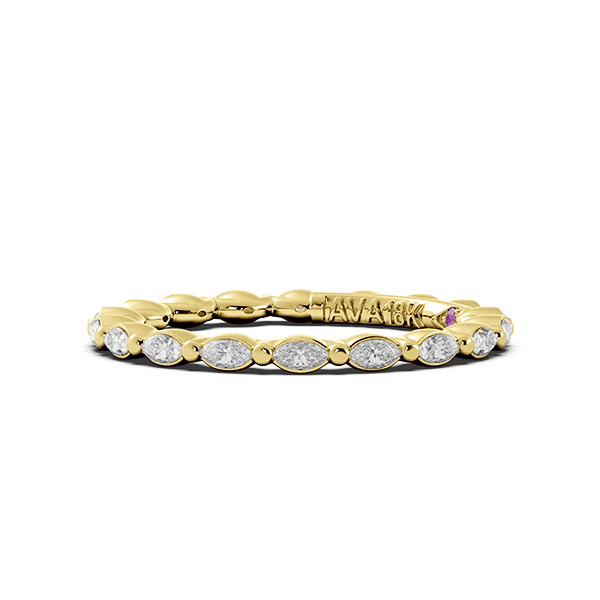 Marquise Signature Cup East West Eternity Wedding Band