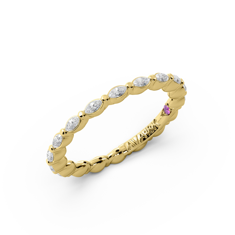 Marquise Signature Cup East West Eternity Wedding Band