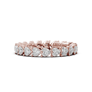 Heart Signature Cup East West Eternity Wedding Band