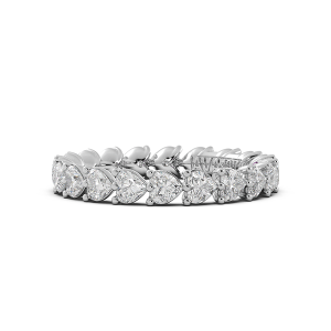 Heart Signature Cup East West Eternity Wedding Band